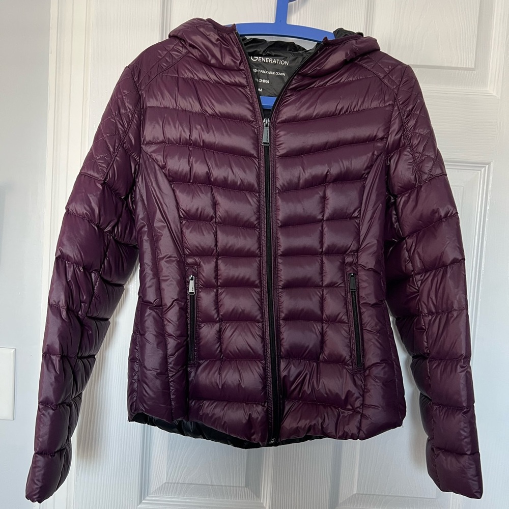 BCBG packable down jacket.